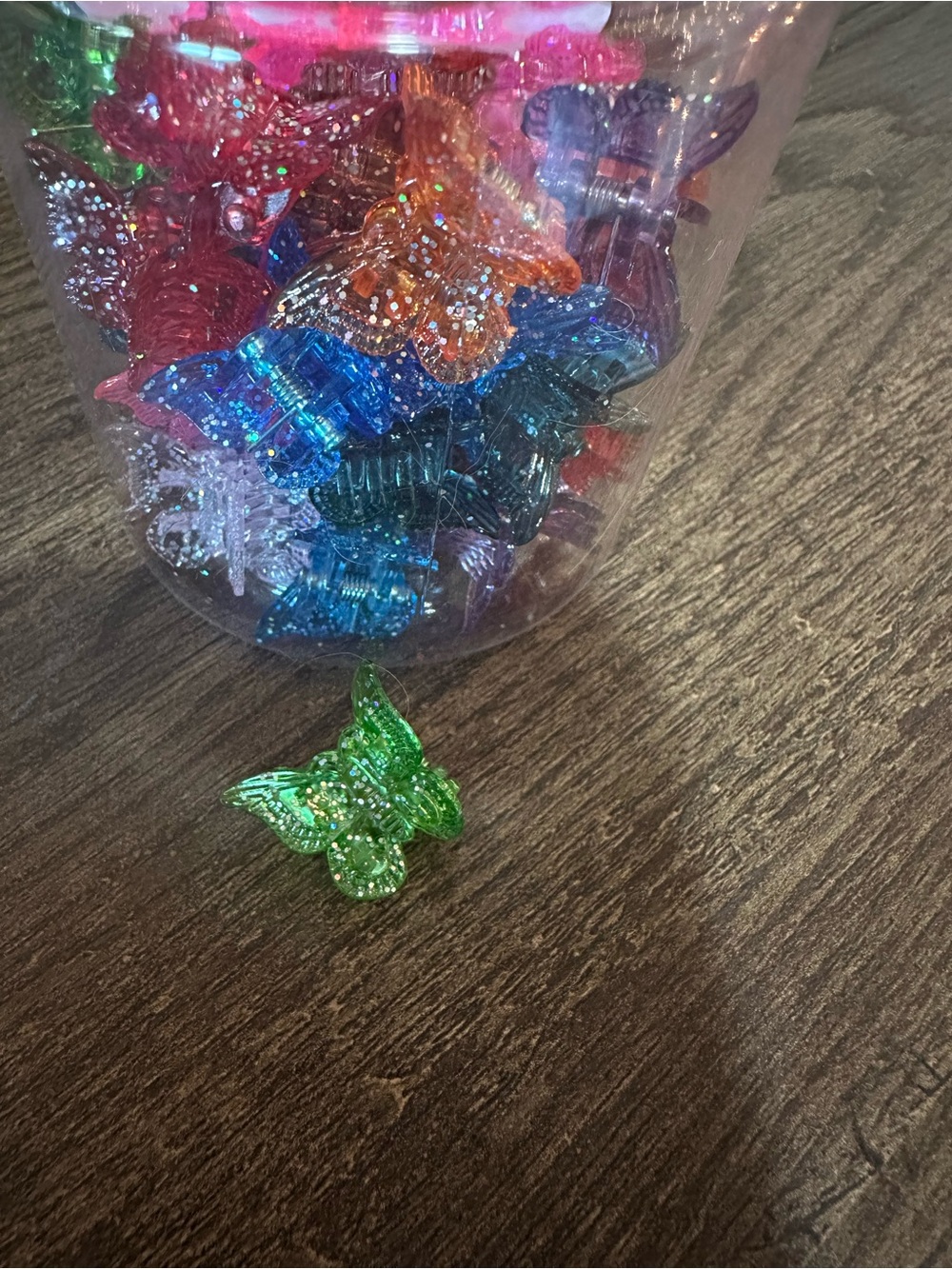 Decorative Glitter Butterfly Clips
